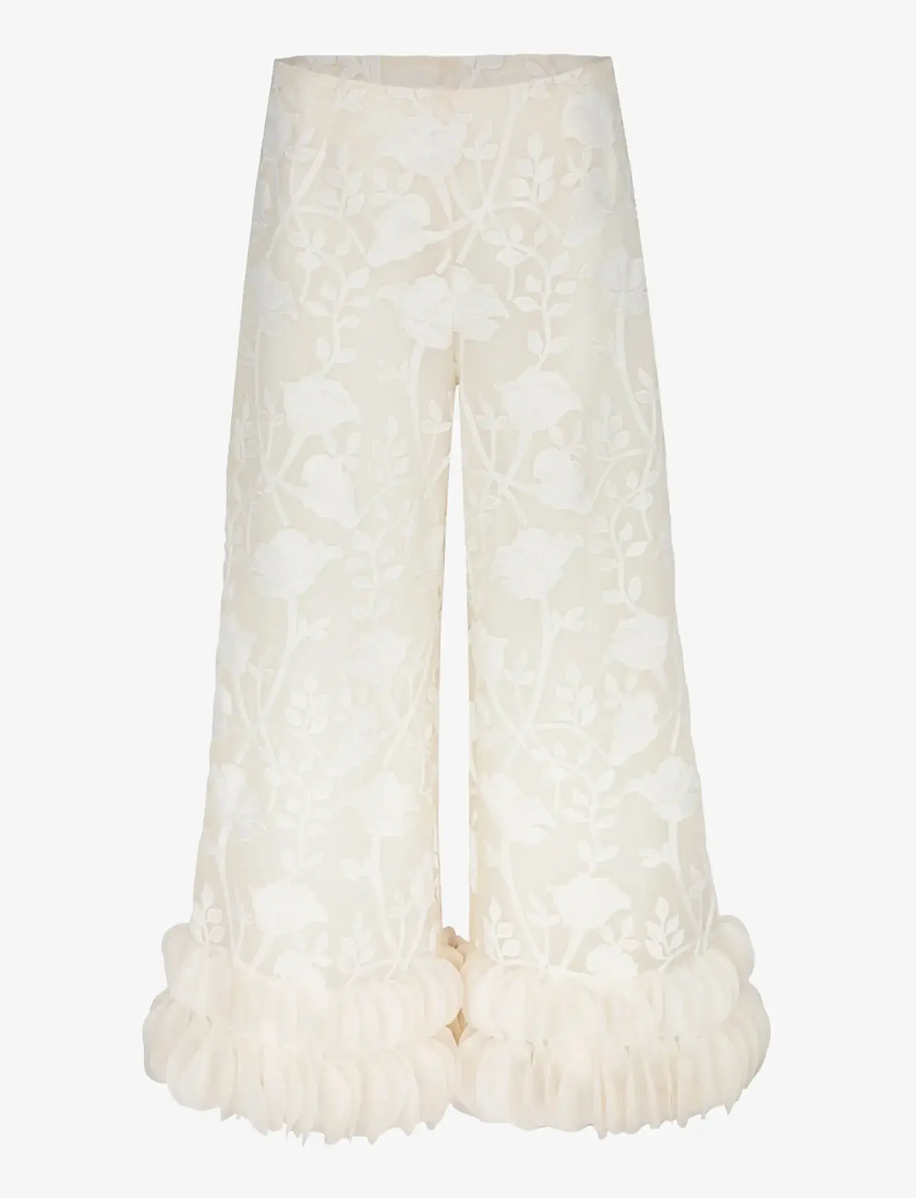 Hunkøn - Aiko Trousers - laia säärega püksid - cream - 1