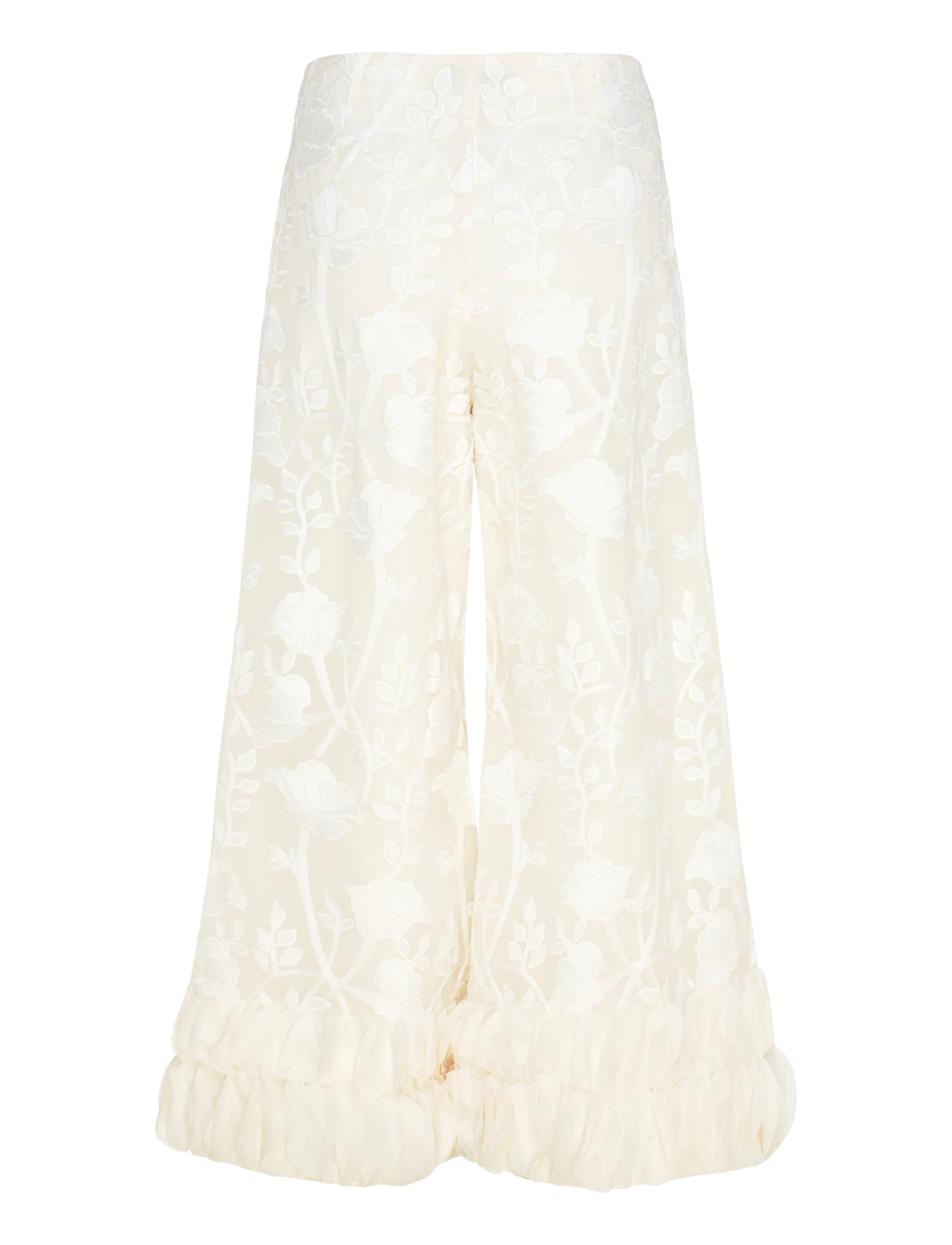 Hunkøn - Aiko Trousers - hosen mit weitem bein - cream - 2
