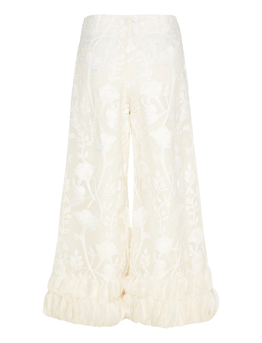 Hunkøn - Aiko Trousers - hosen mit weitem bein - cream - 2