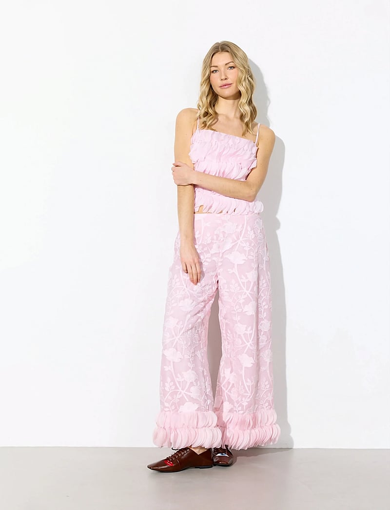 Hunkøn - Aiko Trousers - laia säärega püksid - pink - 3