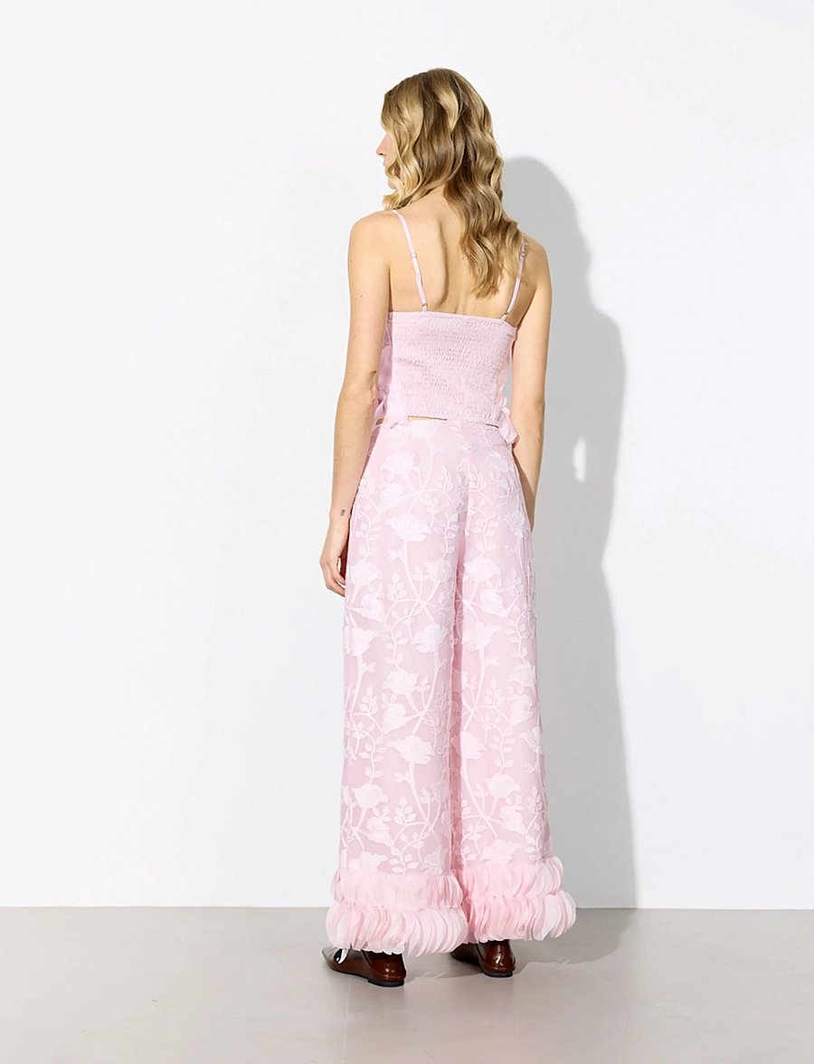 Hunkøn - Aiko Trousers - hosen mit weitem bein - pink - 4