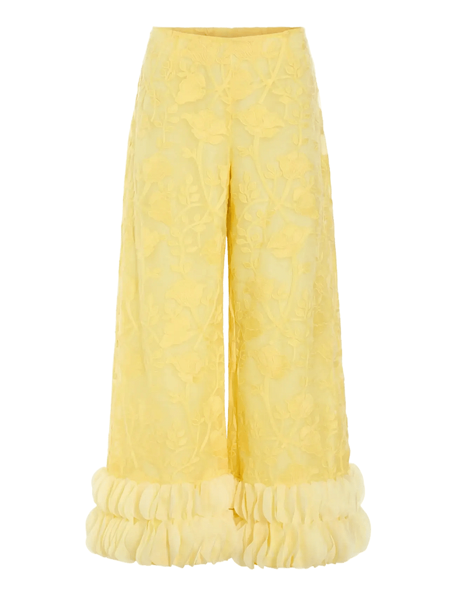 Hunkøn - Aiko Trousers - hosen mit weitem bein - yellow - 1