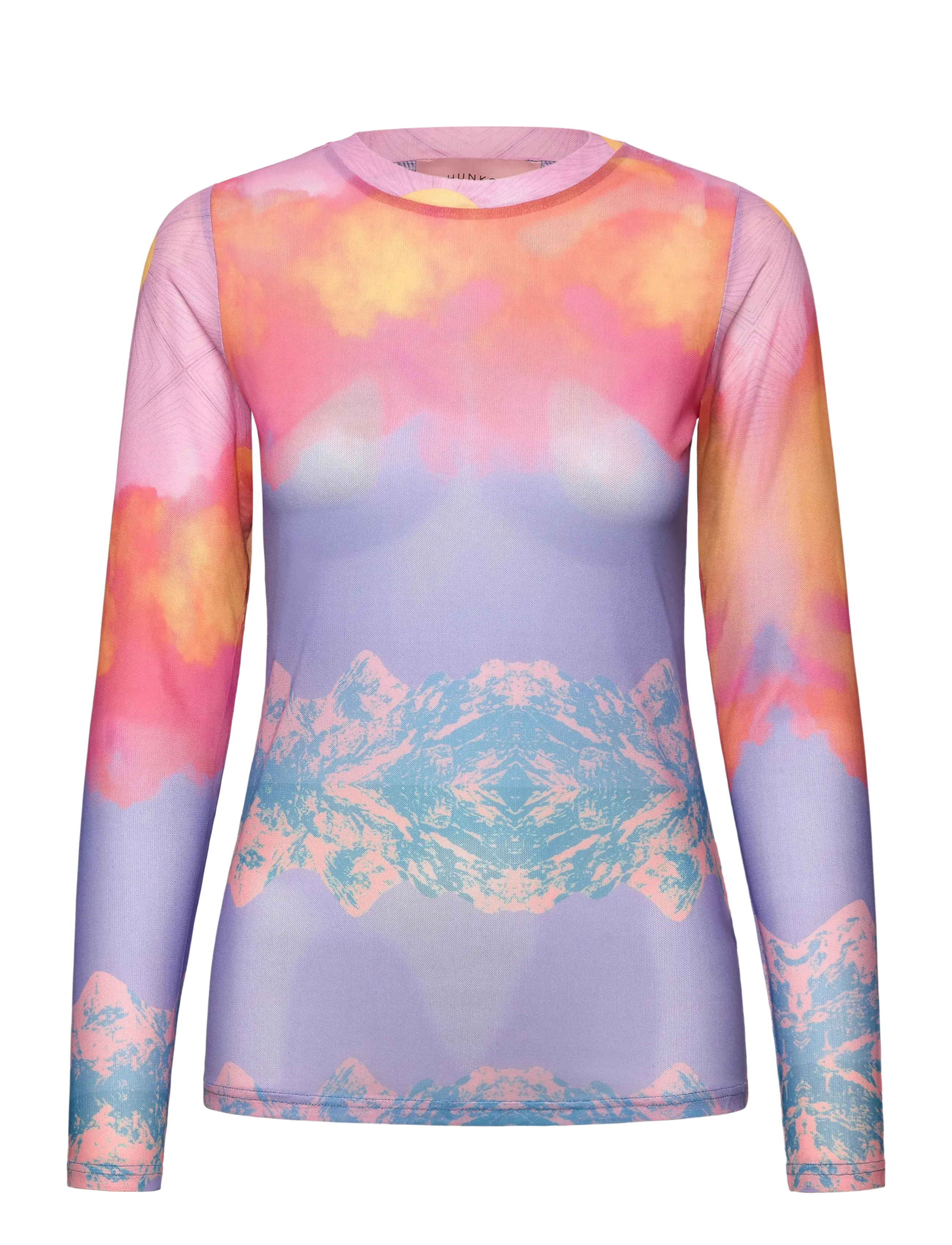 Devon Mesh Blouse - HORIZON ART PRINT