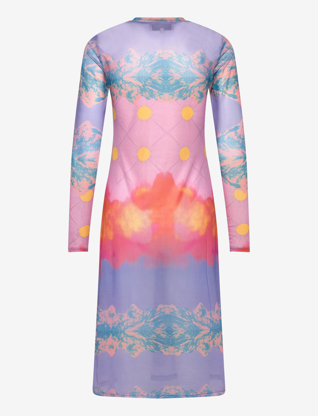 Hunkøn - Devon Mesh Dress - sommerkjoler - horizon art print - 2