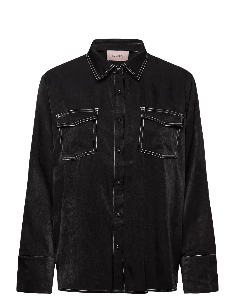 Hunkøn - Andy Shirt - pikkade varrukatega särgid - black - 1