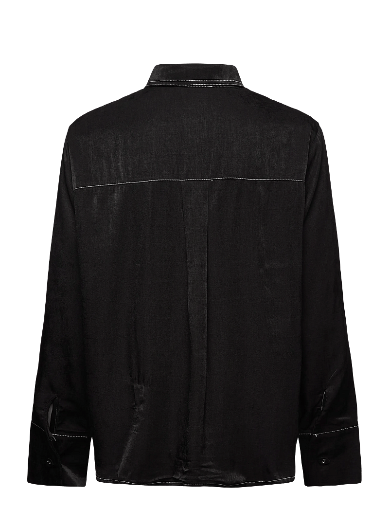 Hunkøn - Andy Shirt - pikkade varrukatega särgid - black - 2