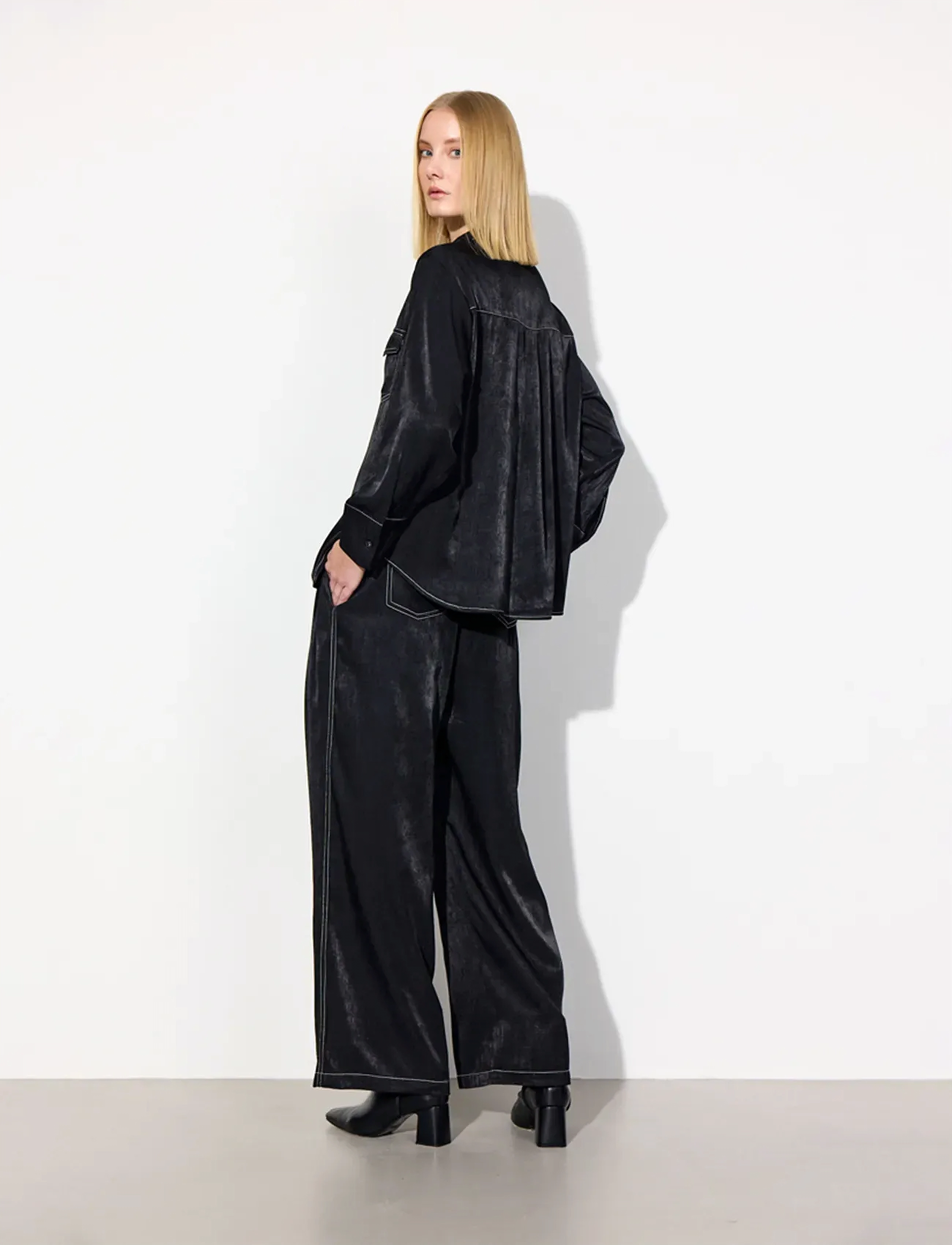 Hunkøn - Andy Shirt - langärmlige hemden - black - 5