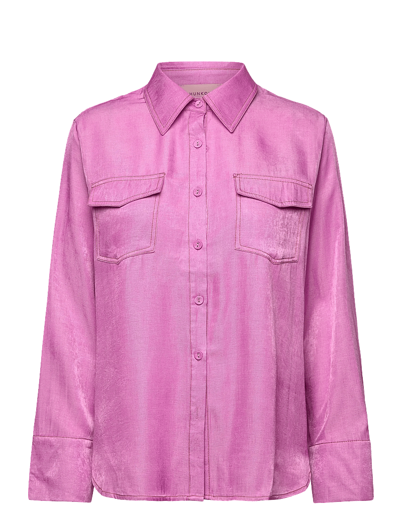 Hunkøn - Andy Shirt - langærmede skjorter - pink - 1