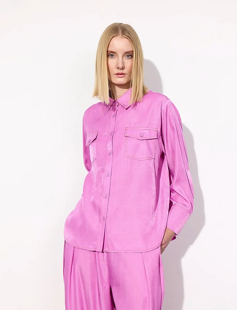 Hunkøn - Andy Shirt - langærmede skjorter - pink - 0