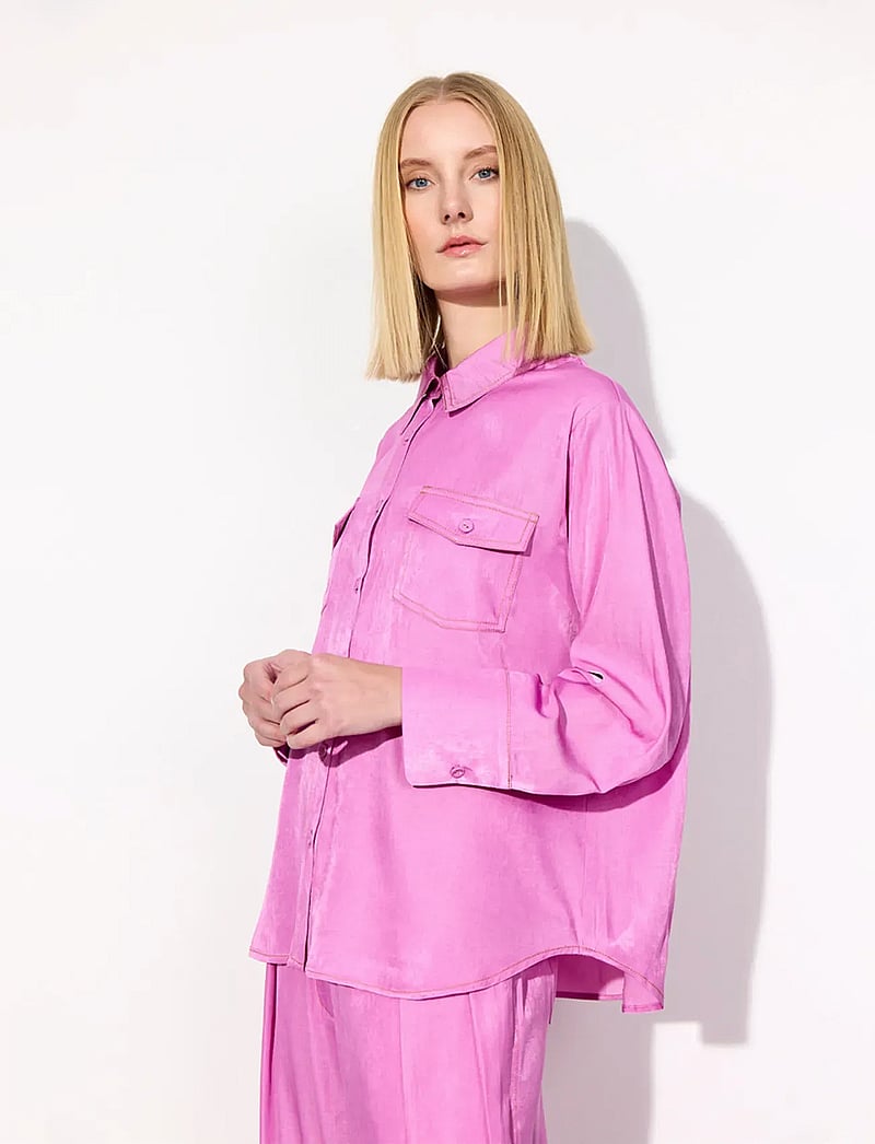 Hunkøn - Andy Shirt - langærmede skjorter - pink - 3