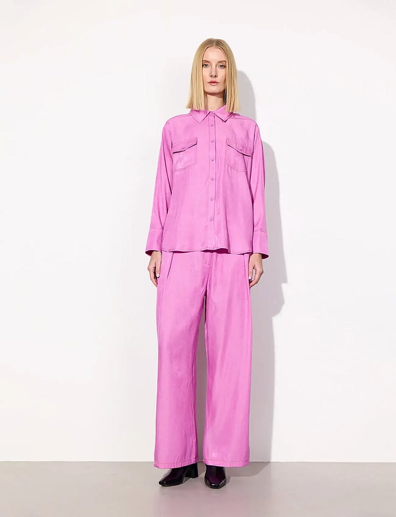 Hunkøn - Andy Shirt - langærmede skjorter - pink - 4