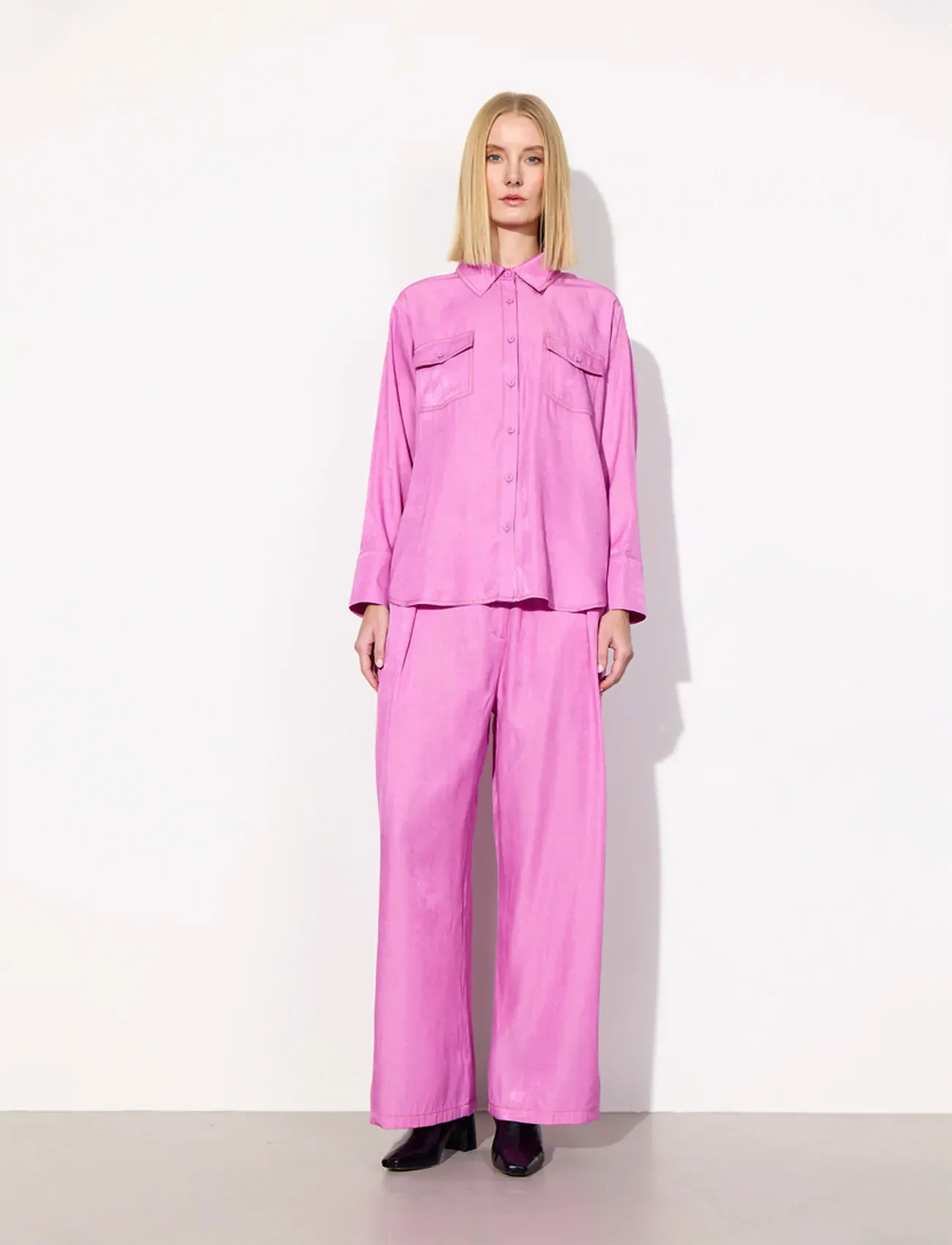 Hunkøn - Andy Shirt - krekli ar garām piedurknēm - pink - 4