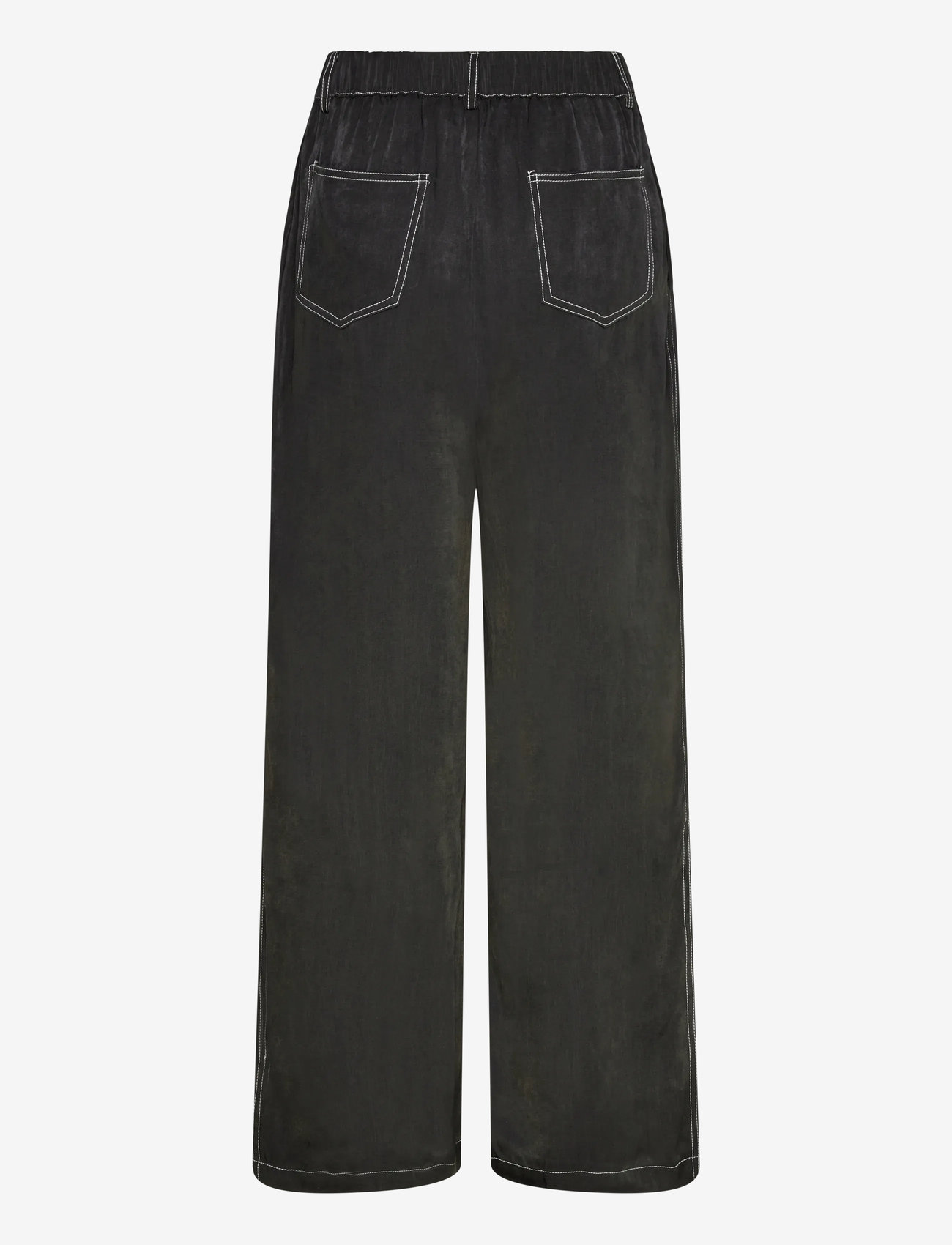 Hunkøn - Andy Trousers - bukser med brede ben - black - 2