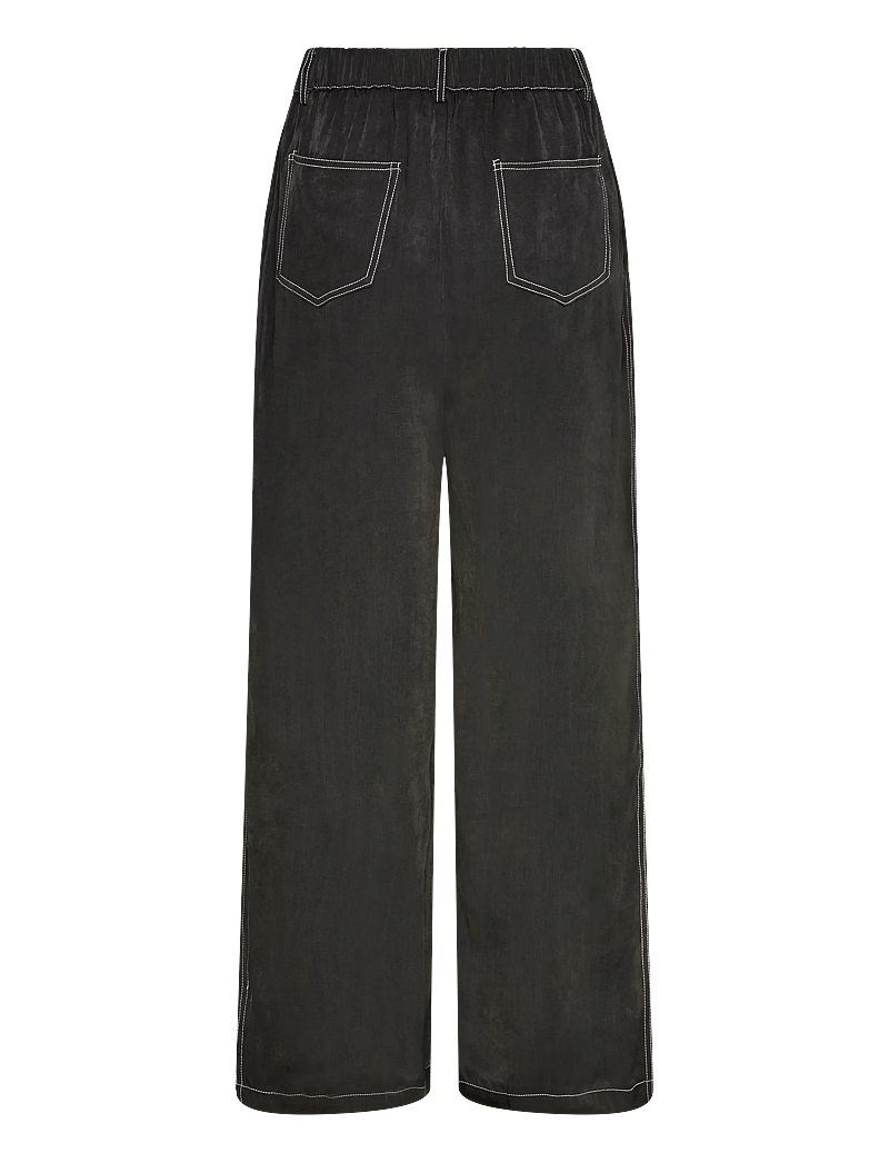 Hunkøn - Andy Trousers - bukser med brede ben - black - 2