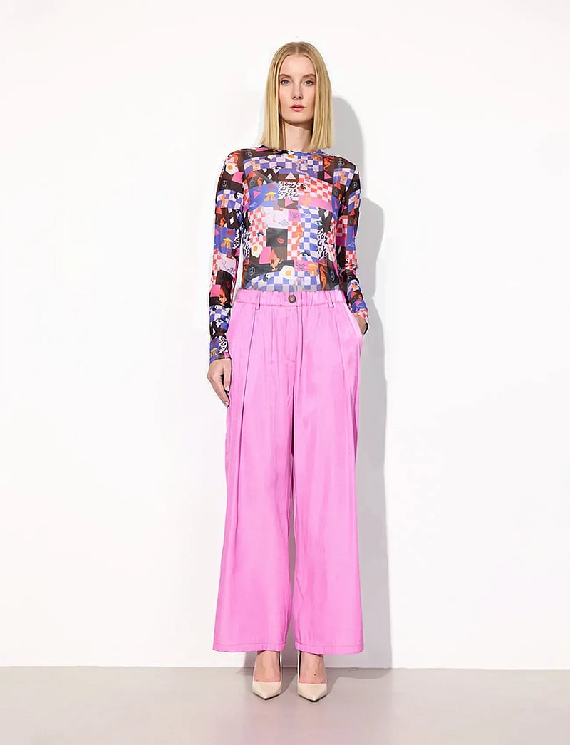 Hunkøn - Andy Trousers - bukser med brede ben - pink - 3