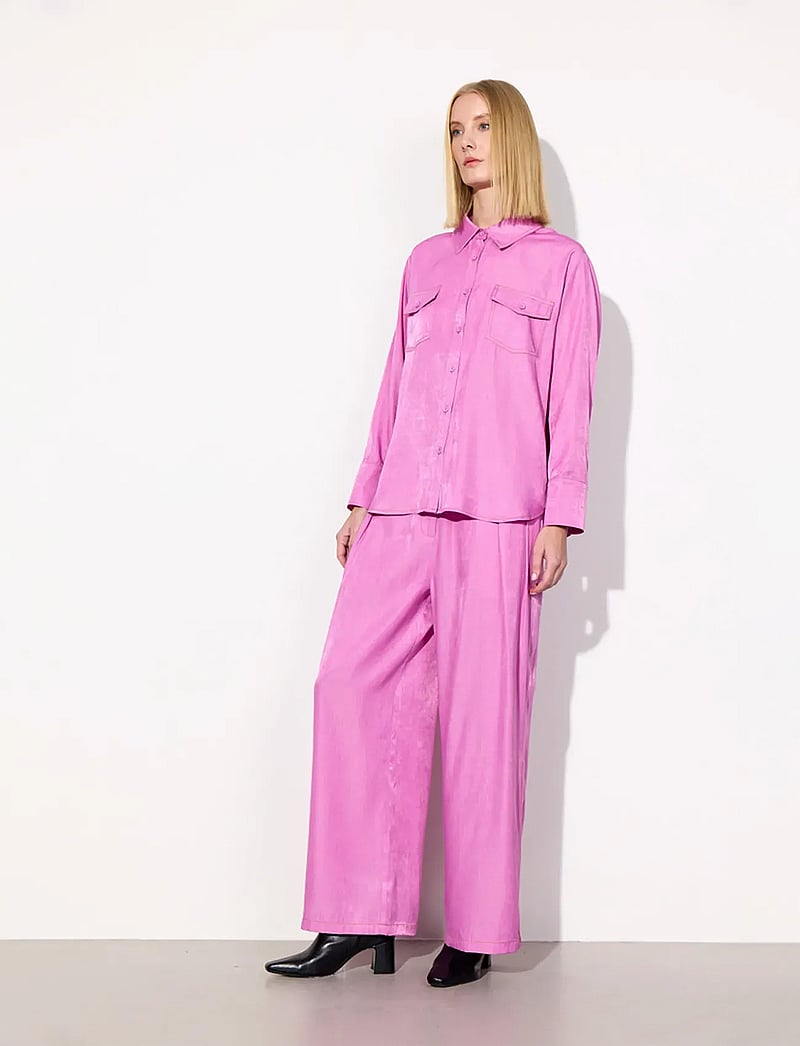 Hunkøn - Andy Trousers - bukser med brede ben - pink - 4