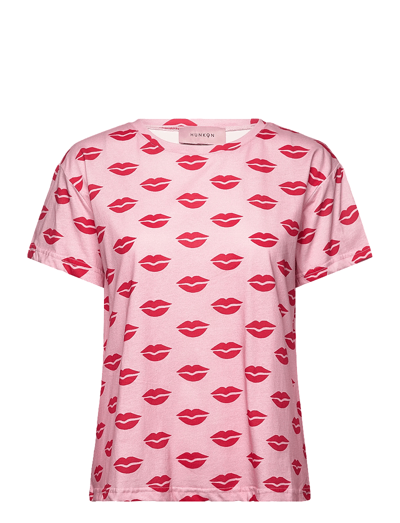 Hunkøn - Lips T-shirt - t-shirts - kiss me art print - 0