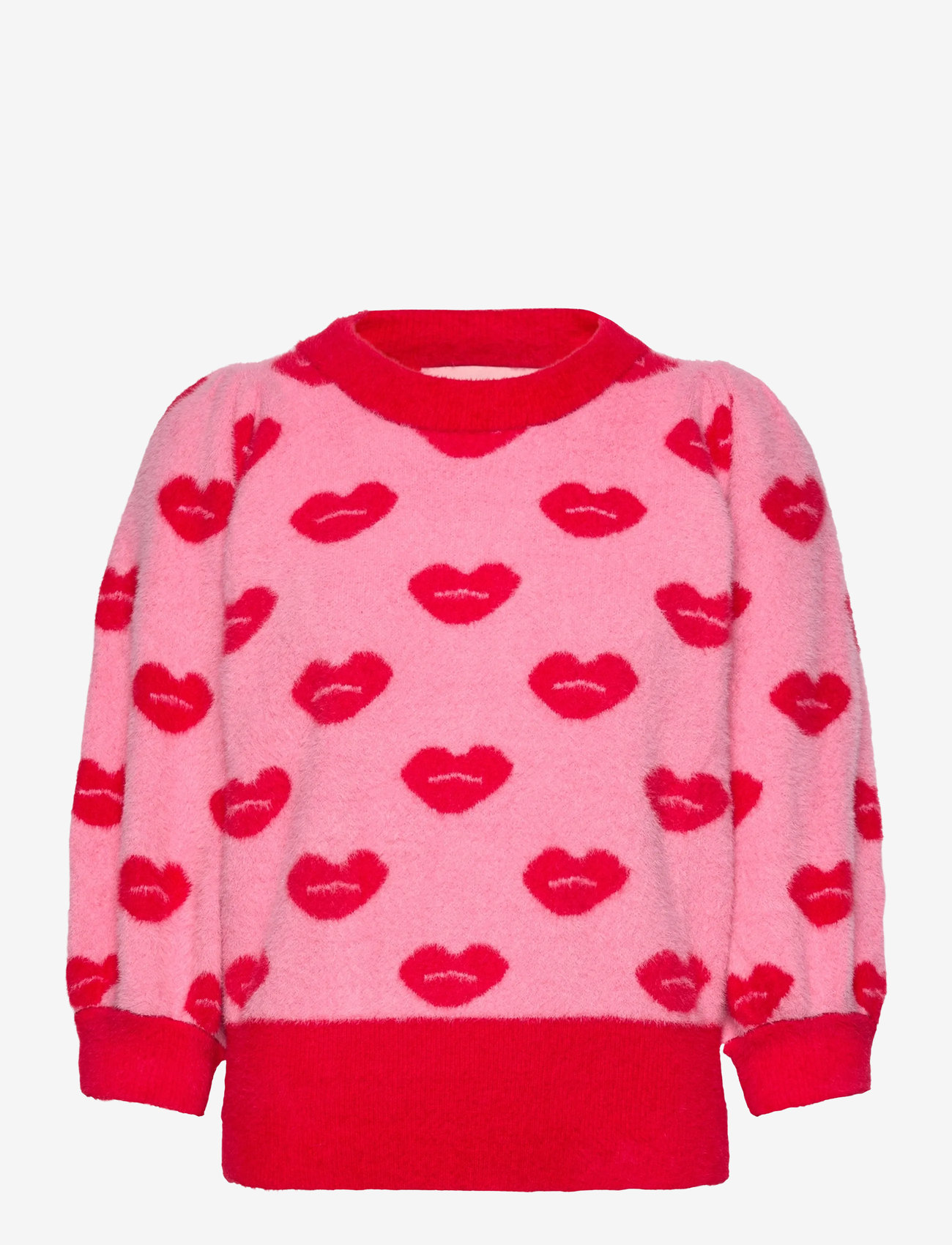 Hunkøn - Lilou Blouse - stickade tröjor - kiss me art print - 1