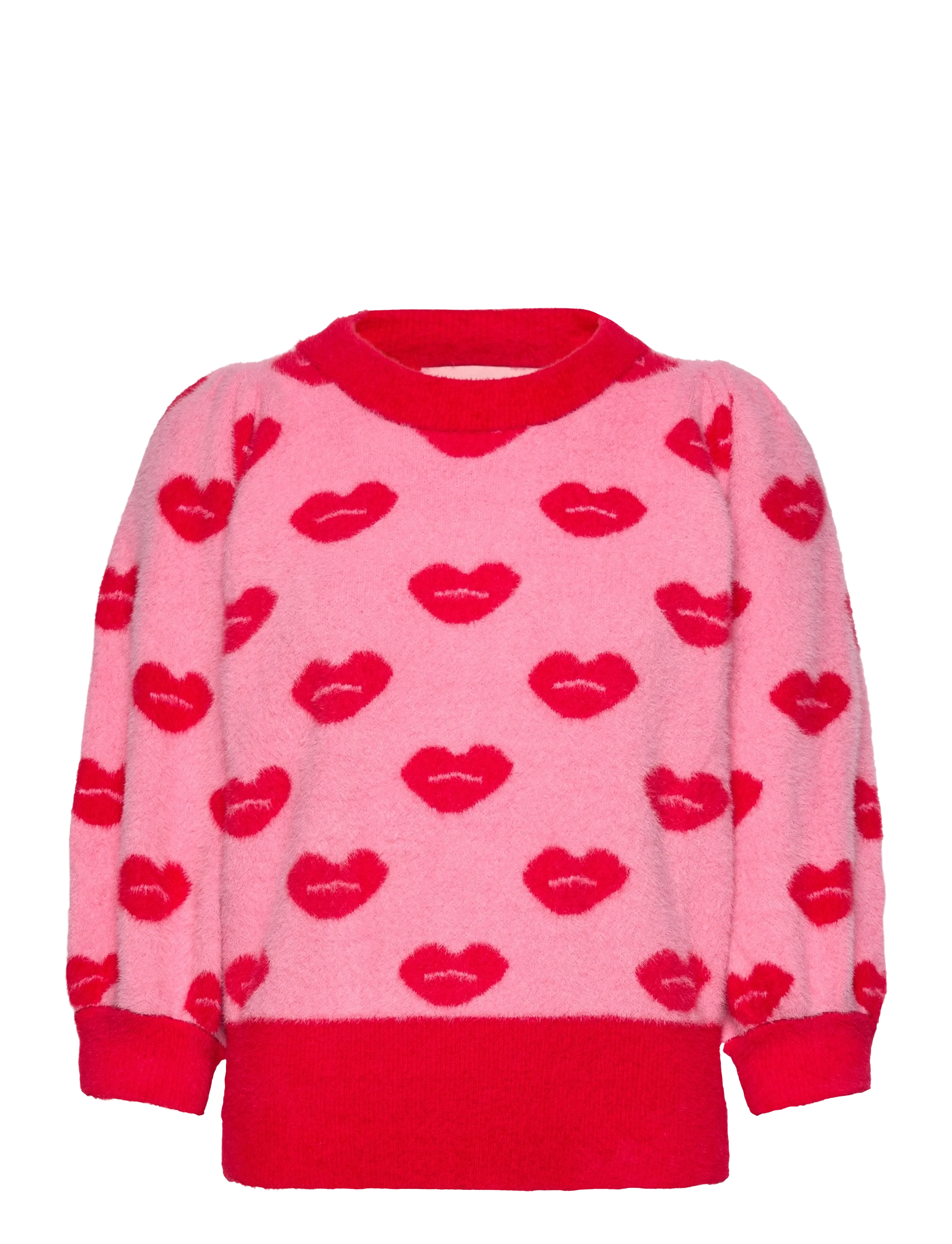 Hunkøn Lilou Blouse - Transitional Layering - KISS ME ART PRINT / pink/rose
