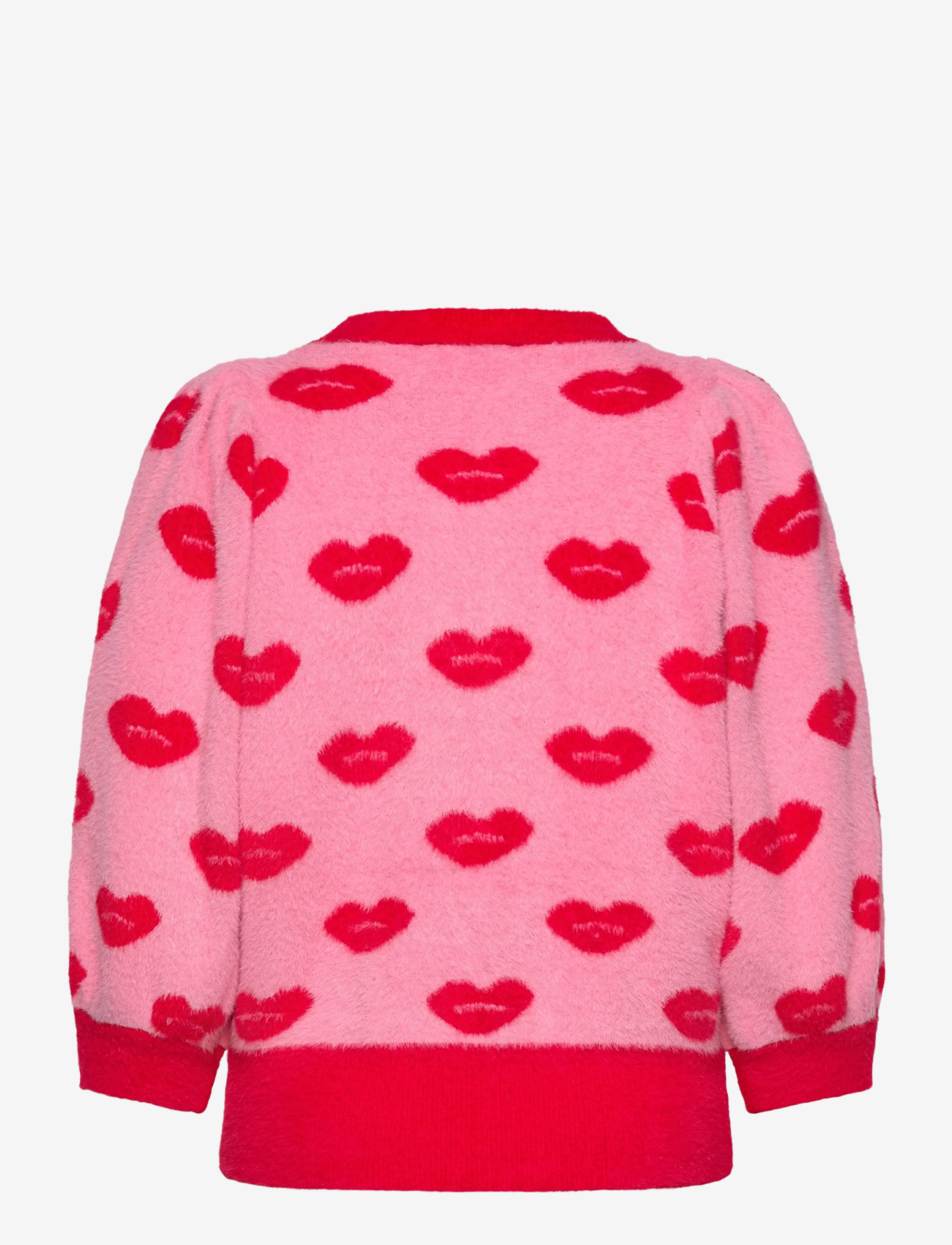 Hunkøn - Lilou Blouse - stickade tröjor - kiss me art print - 2