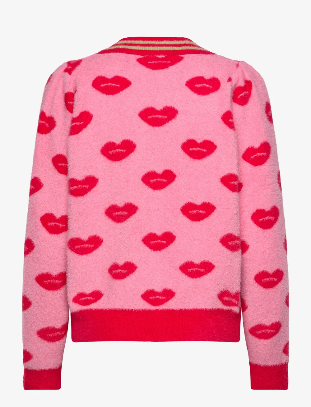 Hunkøn - Lilou Cardigan - koftor - kiss me art print - 2