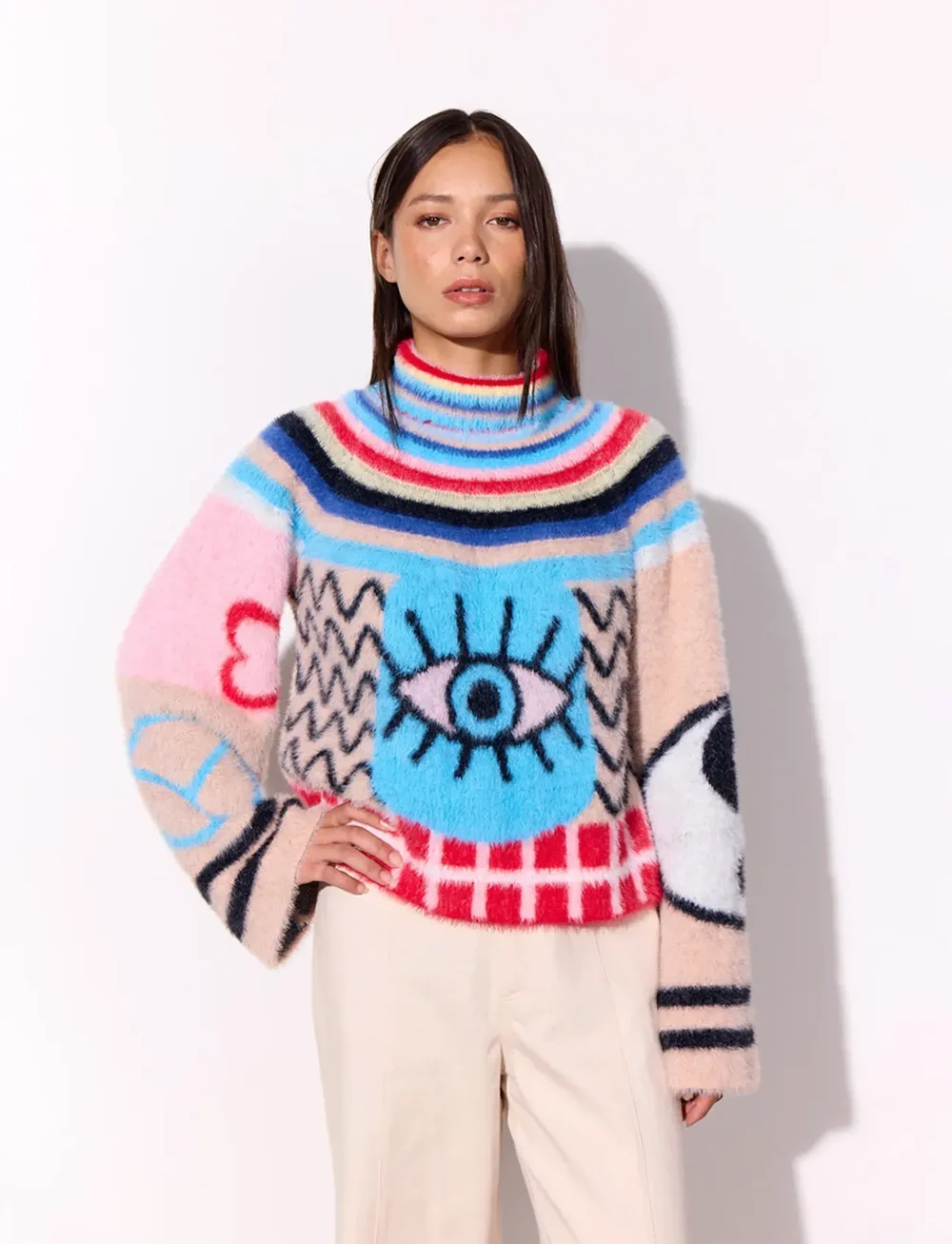 Hunkøn - Kitti Knit Blouse - pooloneuleet - mixed - 0