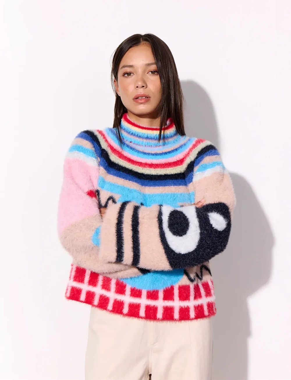 Hunkøn - Kitti Knit Blouse - pooloneuleet - mixed - 3