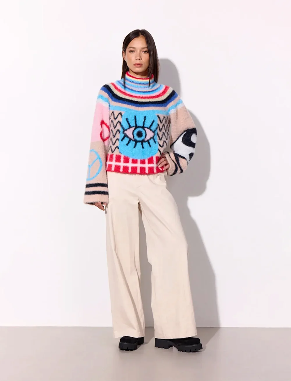 Hunkøn - Kitti Knit Blouse - pooloneuleet - mixed - 4