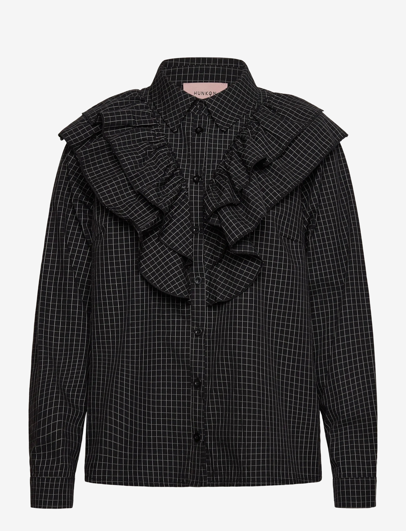 Hunkøn - Luca Shirt - pikkade varrukatega särgid - black - 1