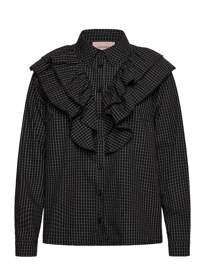 Hunkøn - Luca Shirt - långärmade skjortor - black - 1