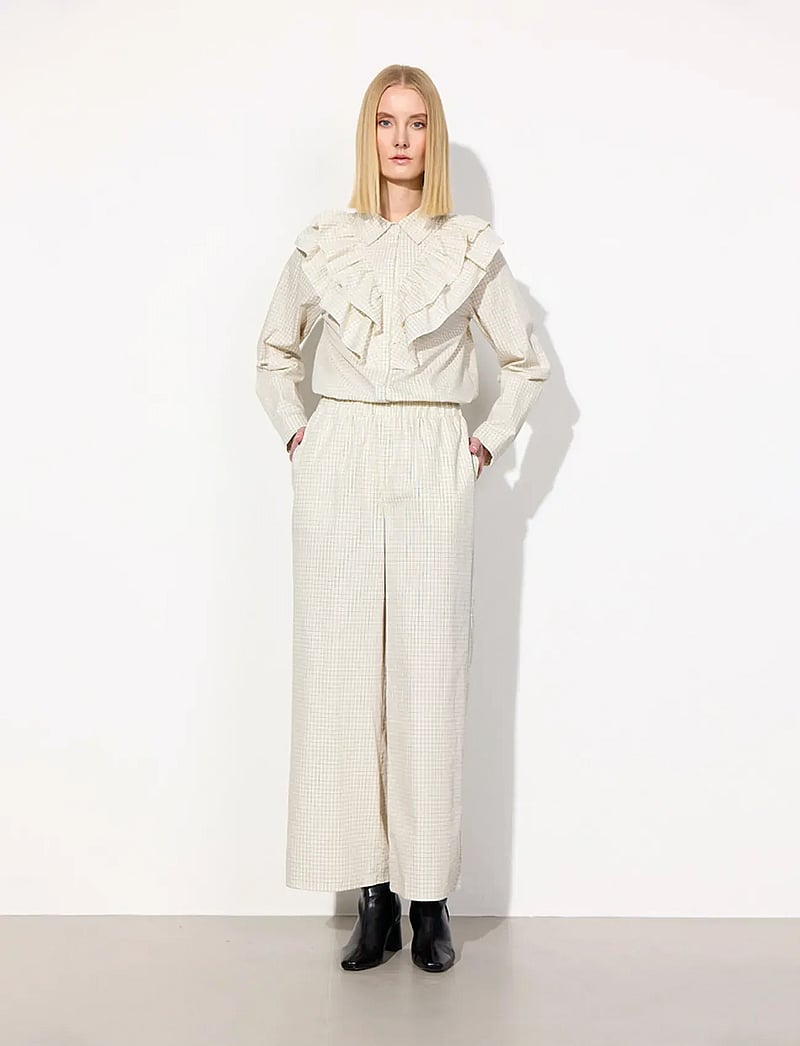 Hunkøn - Luca Shirt - pikkade varrukatega särgid - cream - 4