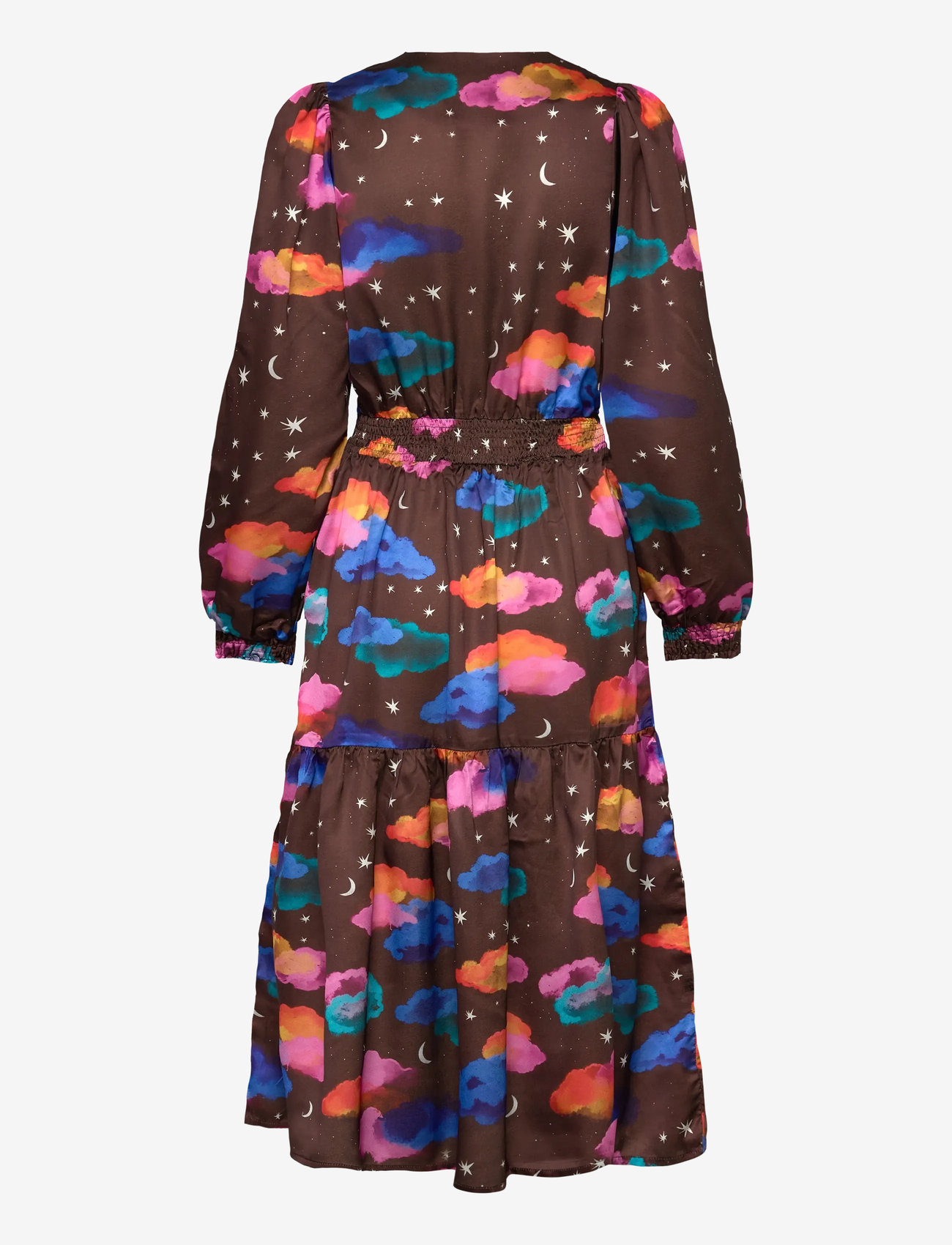 Hunkøn - Sonja Dress - midikleider - cocoa sky art print - 2