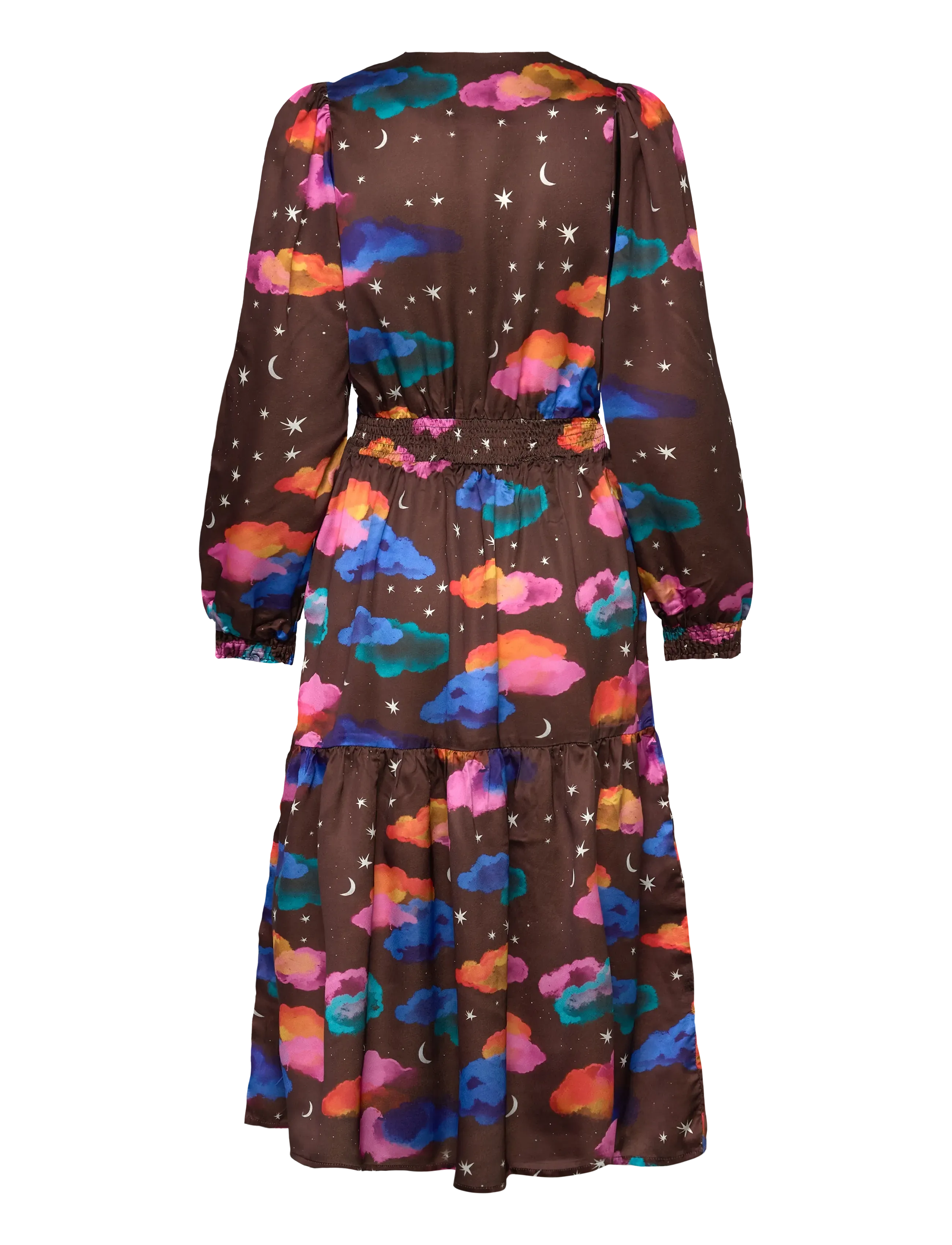 Hunkøn - Sonja Dress - midikleider - cocoa sky art print - 2