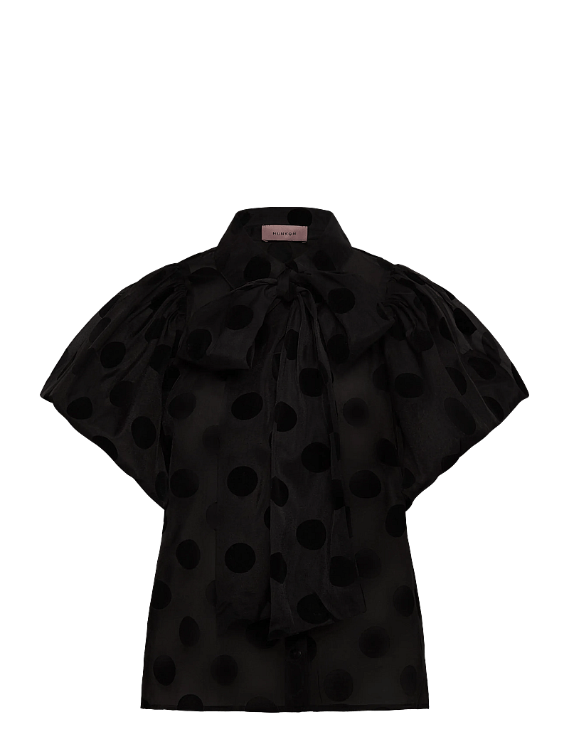 Hunkøn - Bobby Shirt - black w/dots - 1