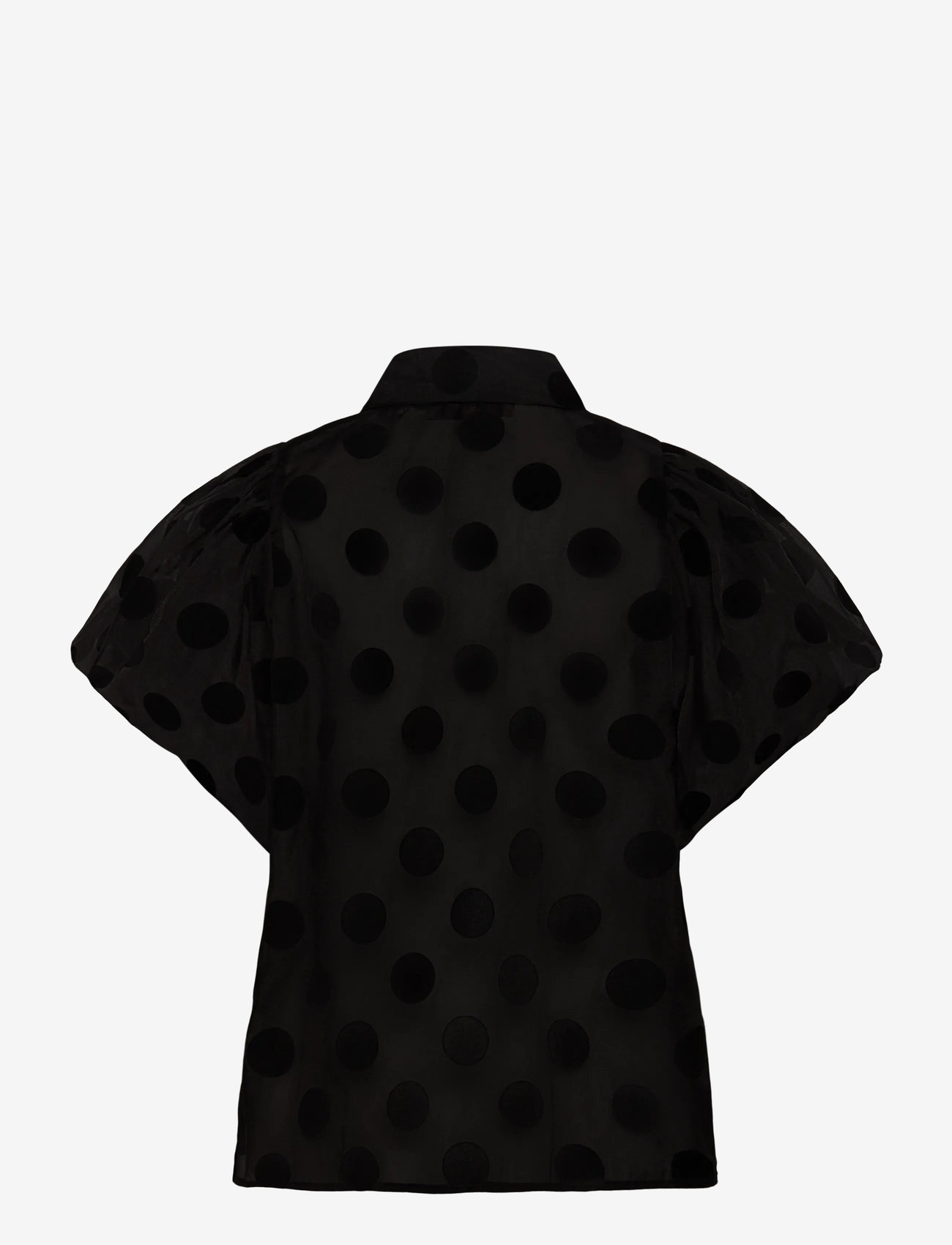Hunkøn - Bobby Shirt - kurzämlige blusen - black w/dots - 2