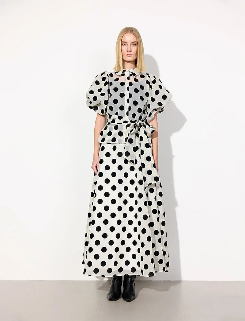 Hunkøn - Bobby Shirt - lühikeste varrukatega pluusid - white w/ dots - 4