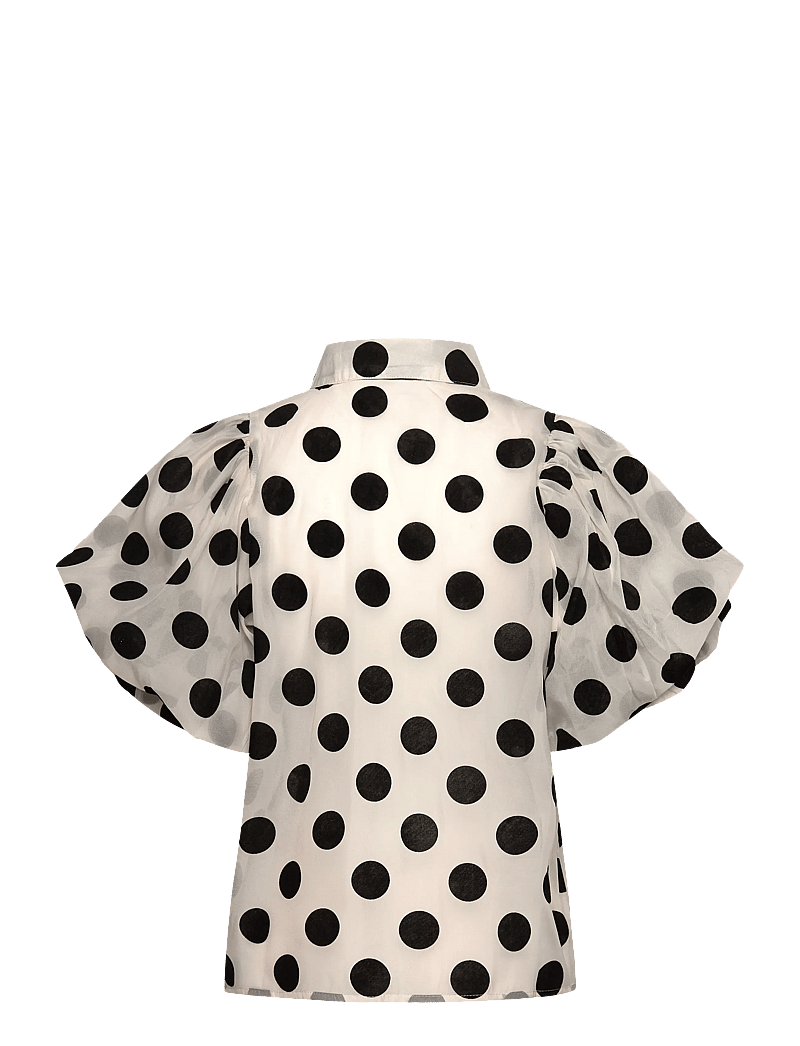 Hunkøn - Bobby Shirt - lühikeste varrukatega pluusid - white w/ dots - 3
