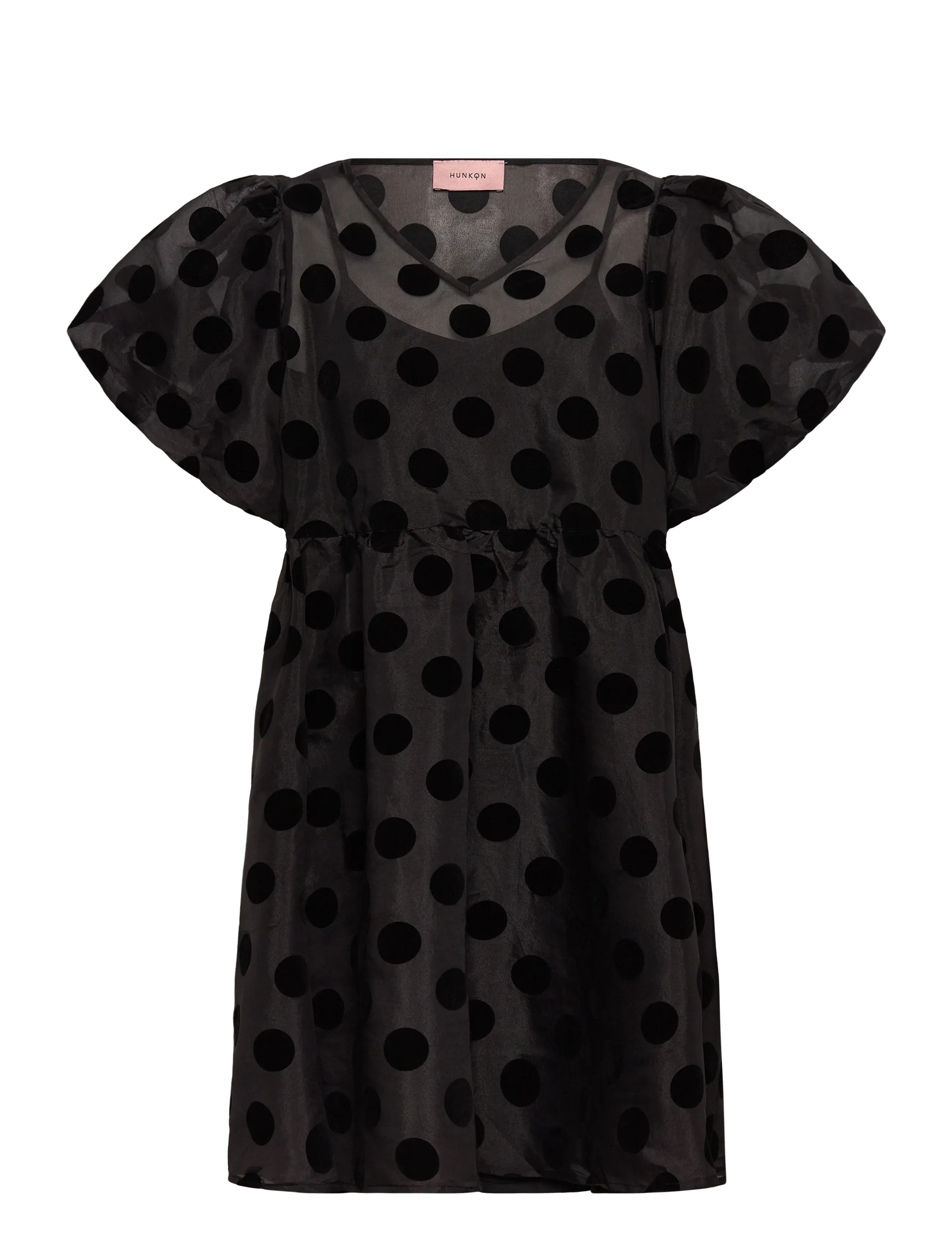 Hunkøn - Bobby Dress - midikleider - black w/dots - 1