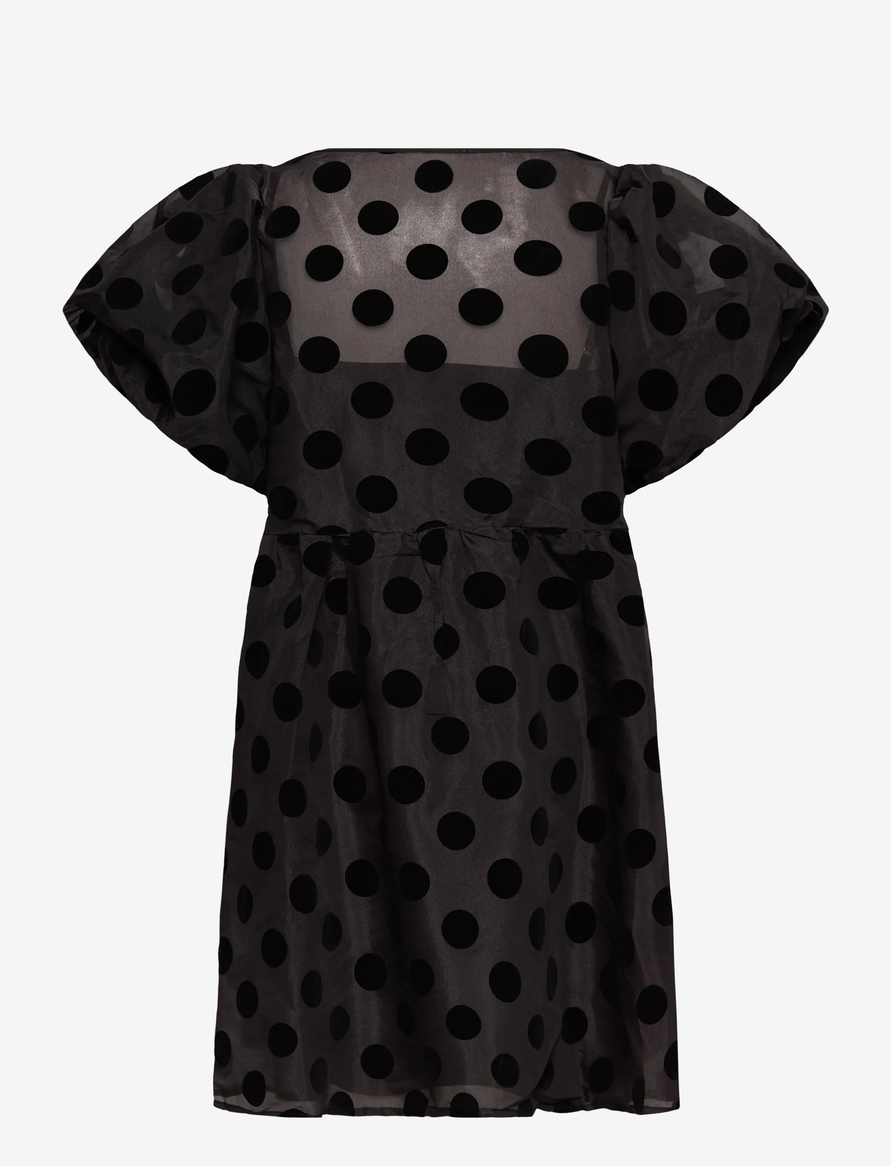 Hunkøn - Bobby Dress - midiklänningar - black w/dots - 2
