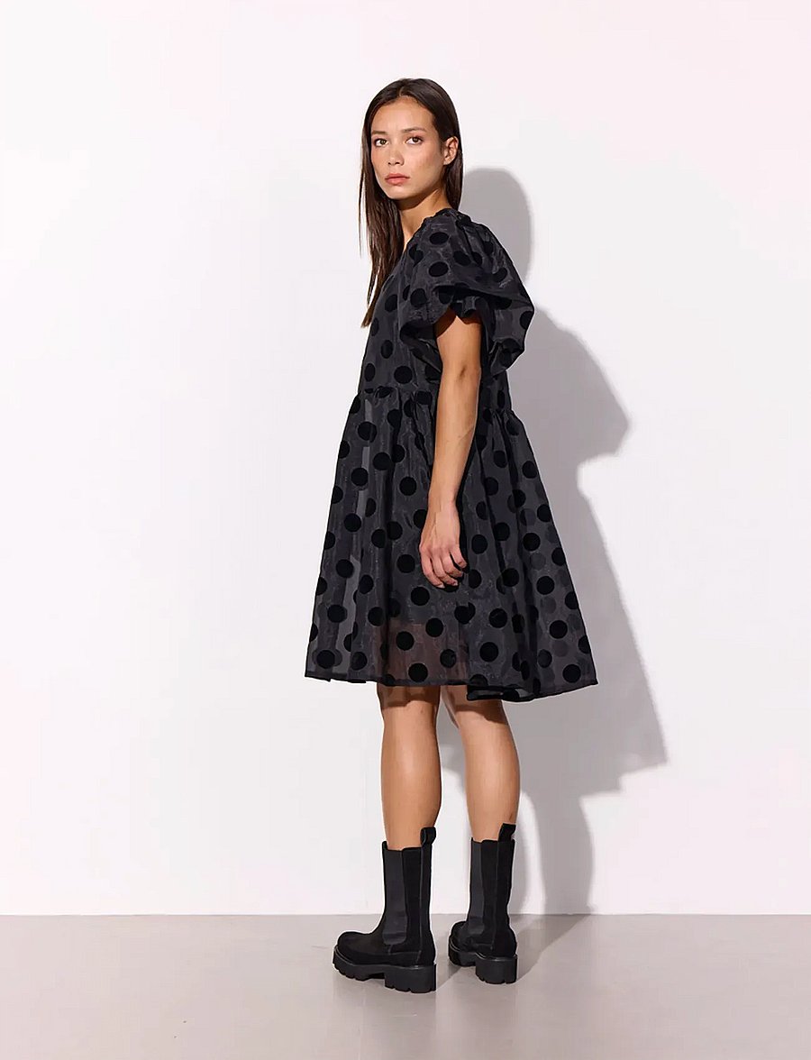 Hunkøn - Bobby Dress - midikleider - black w/dots - 5
