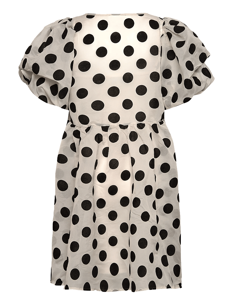Hunkøn - Bobby Dress - midiklänningar - white w/ dots - 2