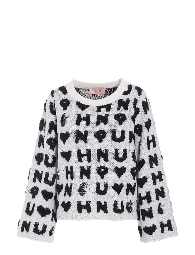 Hunkøn - Jenny Knit Blouse - striktrøjer - white - 1