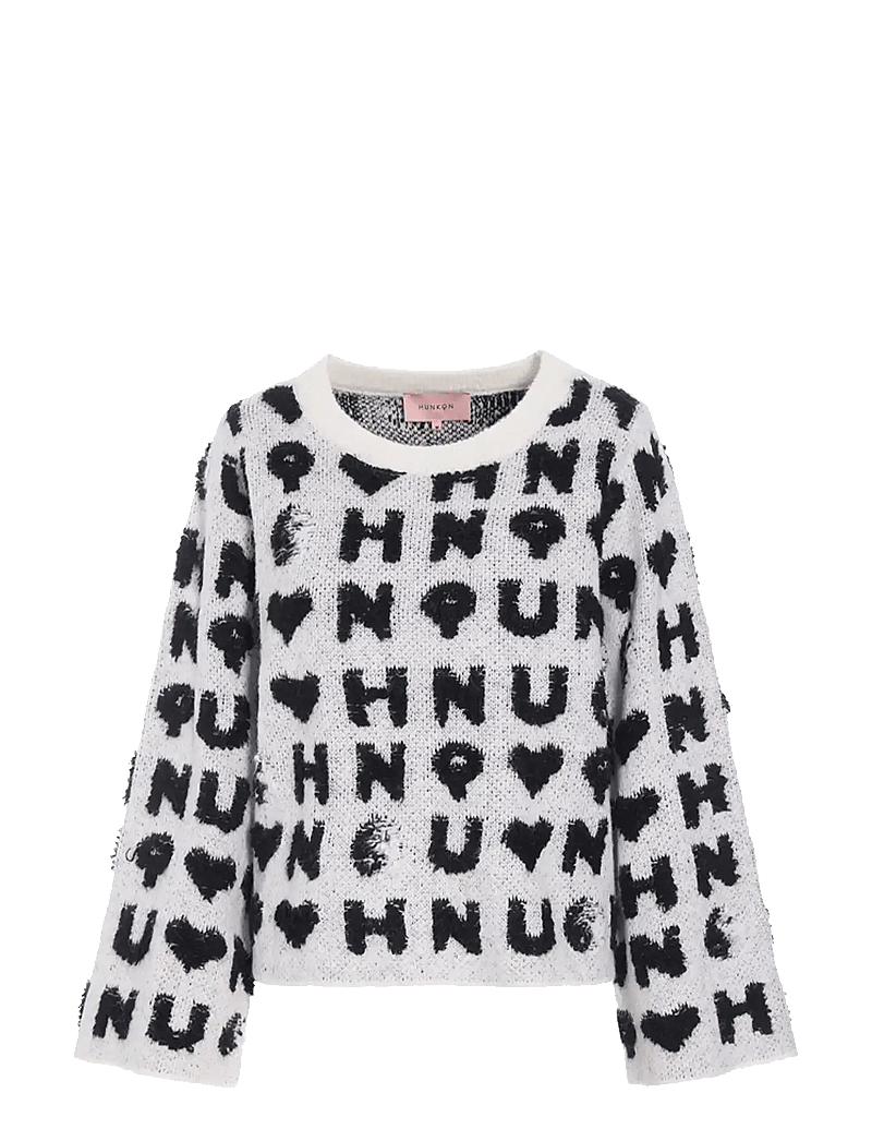 Hunkøn - Jenny Knit Blouse - stickade tröjor - white - 1