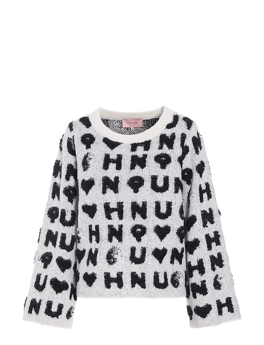 Hunkøn - Jenny Knit Blouse - neulepuserot - white - 1