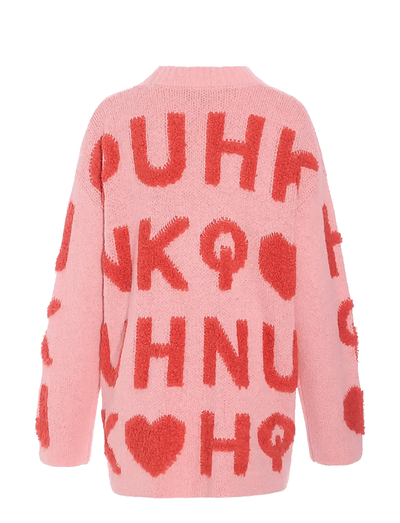Hunkøn - Jenny Knit Cardigan - kardiganid - pink - 2
