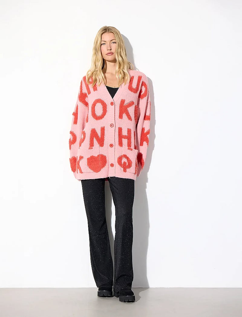 Hunkøn - Jenny Knit Cardigan - kardiganid - pink - 3