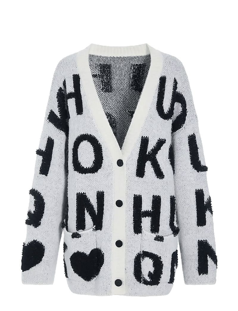 Hunkøn - Jenny Knit Cardigan - kardiganid - white - 1