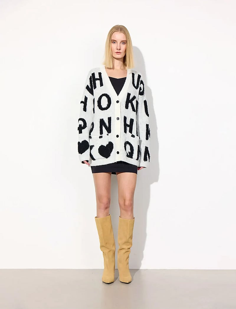 Hunkøn - Jenny Knit Cardigan - kardiganid - white - 3