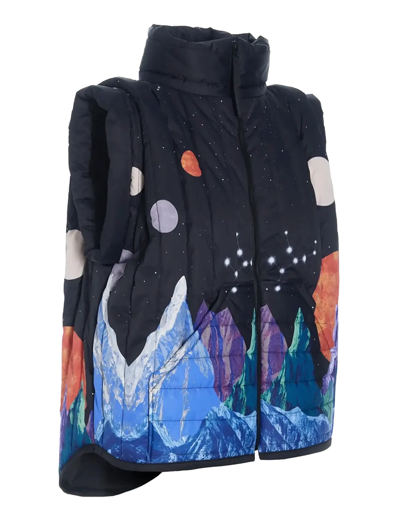 Hunkøn - Justice Short vest - vårjackor - outer space art print - 2