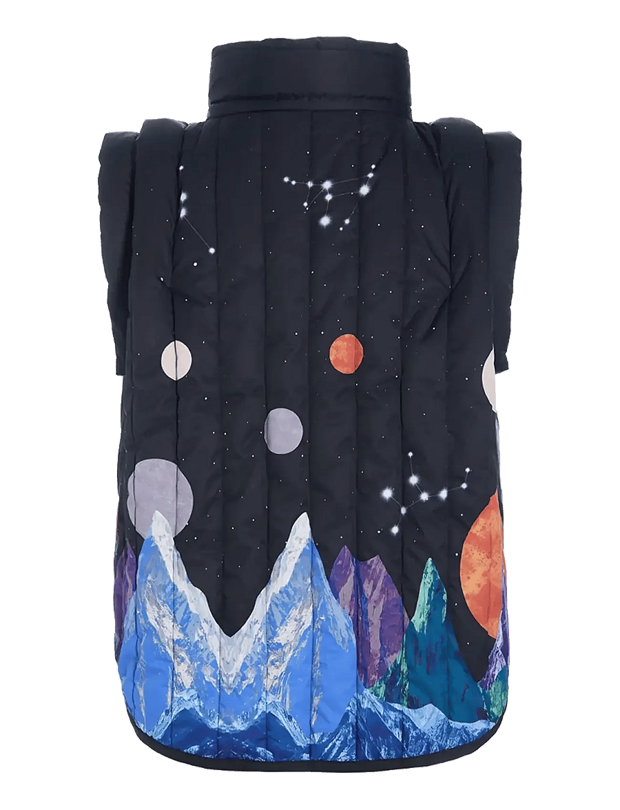 Hunkøn - Justice Short vest - vårjackor - outer space art print - 3
